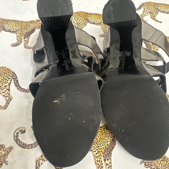 Robert Clergerie strappy silver structural heels - size 38 - Picture 3 of 7